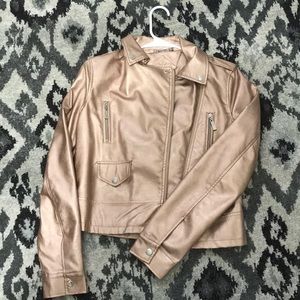 Joujou Rose Gold "Leather" Jacket
